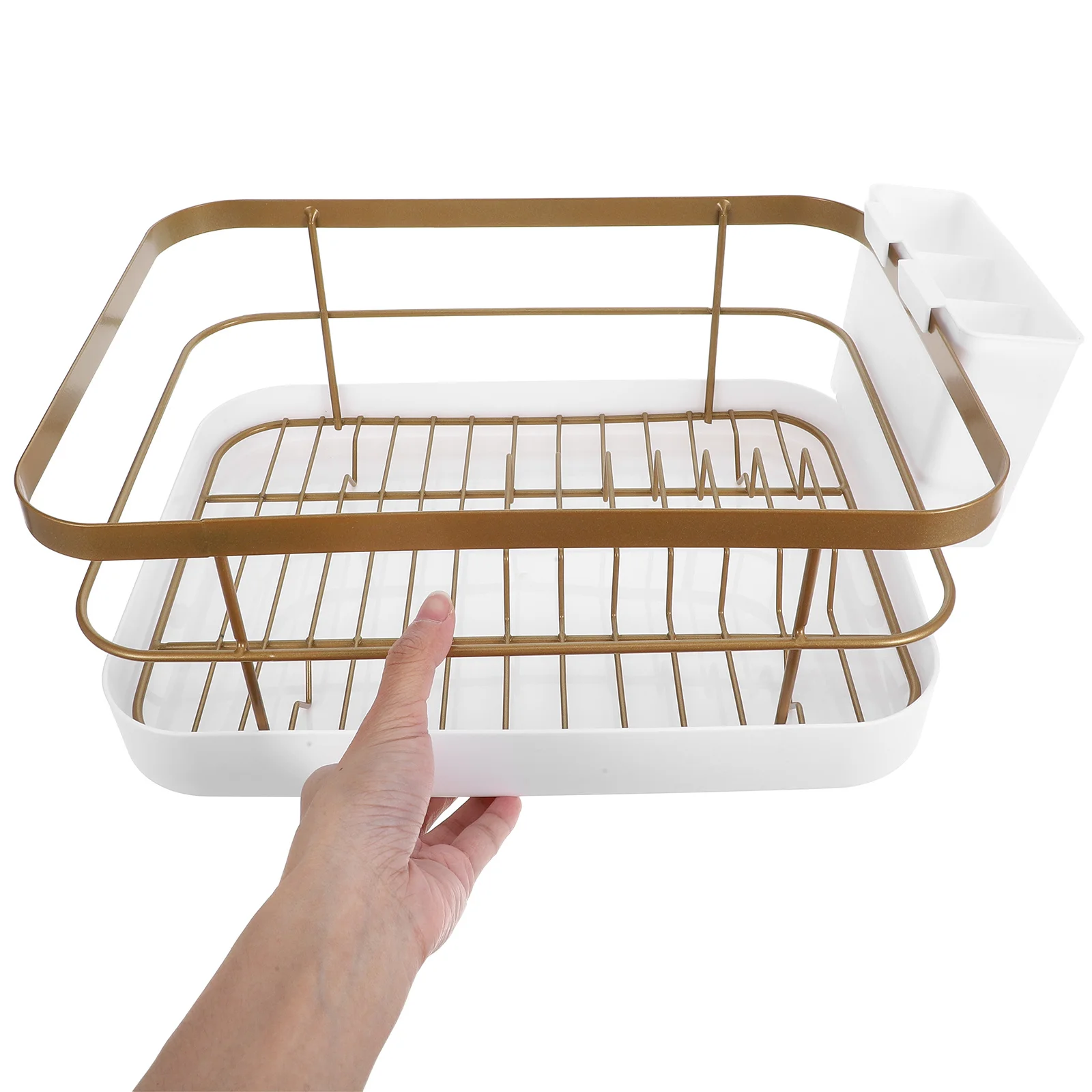 

1Set Kitchen Drying Rack Multifunctional Ventilated Dish Plate Holder Countertop Silverware Organizer Kitchen Drying Stand