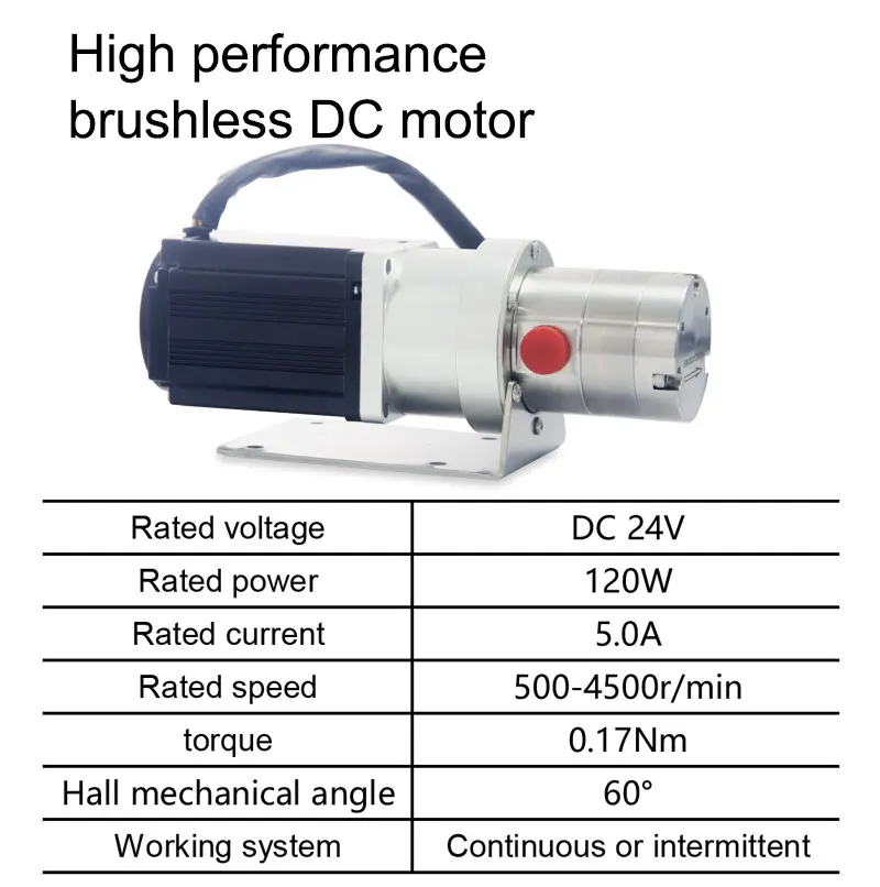 Imagem -03 - Mini Unidade Magnética Bomba de Engrenagem Alta Viscosidao Bomba de Líquido de Alta Temperatura Série ns dc 24v 120w de Alta Pressã