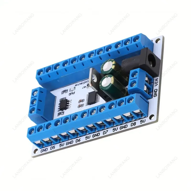 High Quality R4DCB08 DS18B20 Temperature Sensor Board, 8 Channel RS485 MODBUS RTU Data Logger for PLC
