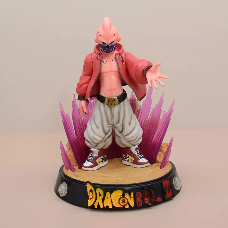 Figura Coleccionable de Majin Buu de la Serie Dragon Ball, Estilo Urbano Moderno, Modelo de PVC, Adorno Creativo para Escritorio, Regalo Ideal y Coleccionable, Juguete Divertido y Moderno, Adecuado para Decoración de Escritorio, Decoración del Hogar, Decoración del Automóvil, Regalo de Halloween, Regalo de Navidad