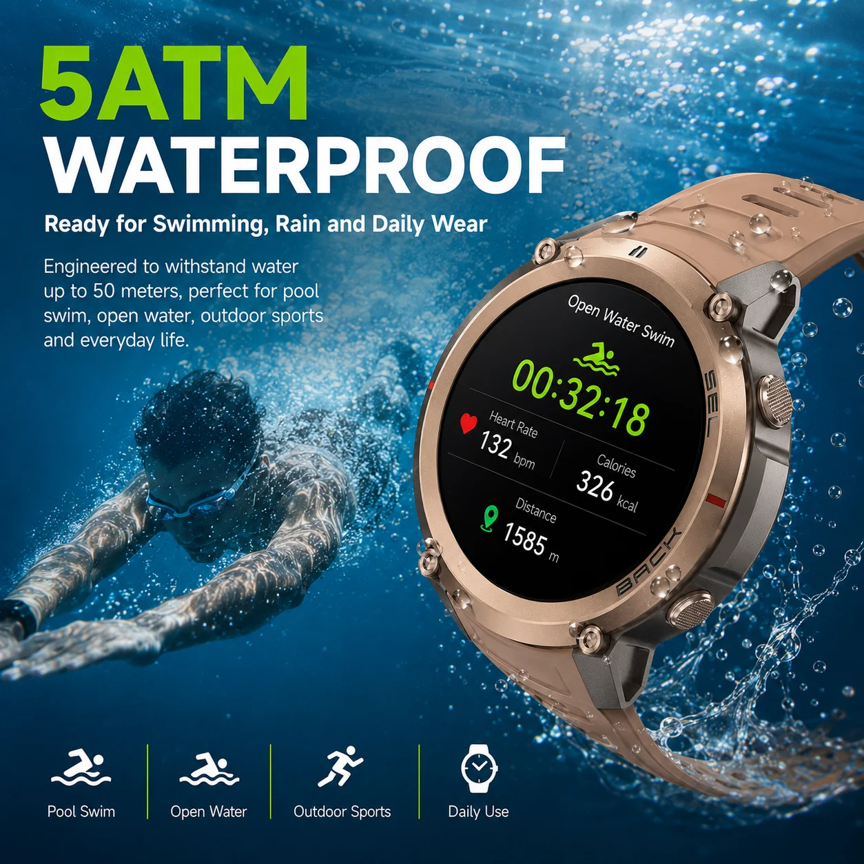 Nuovo Smartwatch 2026 con Sche - Altimeter Compass Watch recensione e prezzo