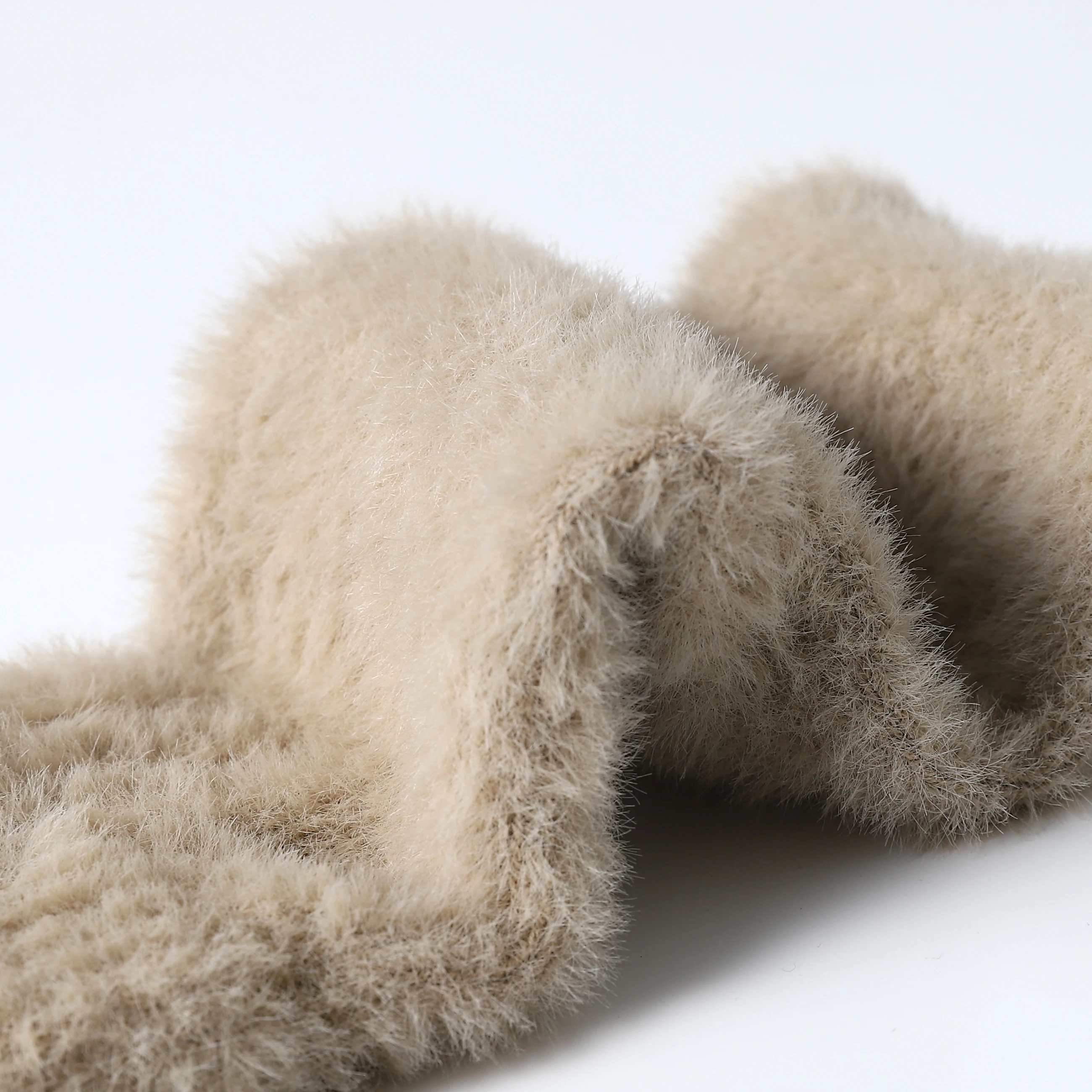 Botvotee 2026 Fall Winter Women Arm Warmers Mink Like Velvet Fingerless Gloves Y2K Wrist Warmers