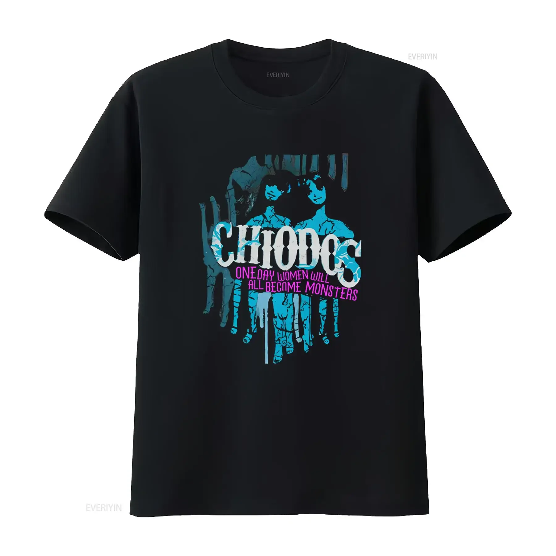 Camiseta de la banda Chiodos One Day Women Will All Become Monsters, estilo vintage, lavada, transpirable, para uso diario.
