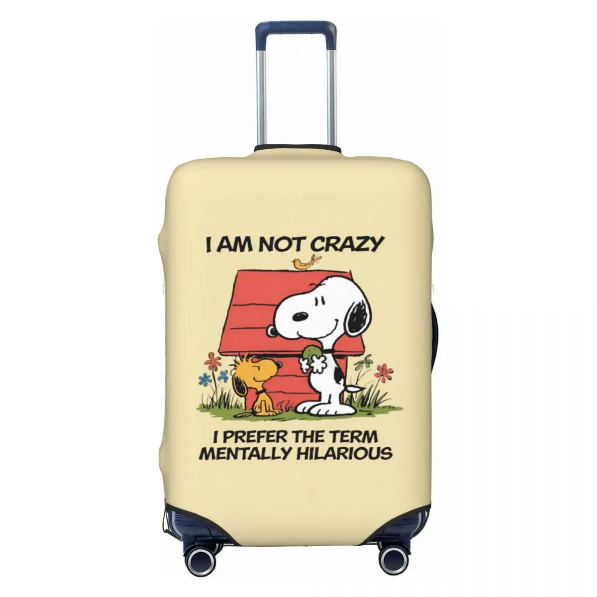 

Изготовленный на заказ милый мультяшный чехол для чемодана Снупи, моющиеся защитные чехлы для багажа на 18-32 дюйма