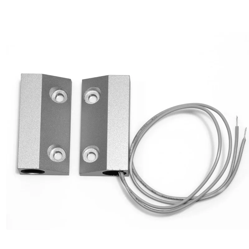 Zinc Alloy Door Contact Sensor For Metal Fire Control Door Normally Close Signal Output Magnetic Switch Position Limit Detector