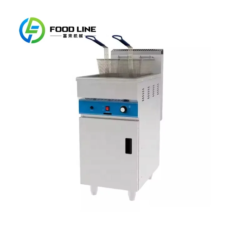 Commercial Use Heating Banana Plantain Chips Frying Machine Heavy  Propane French Fries Deep Fryer