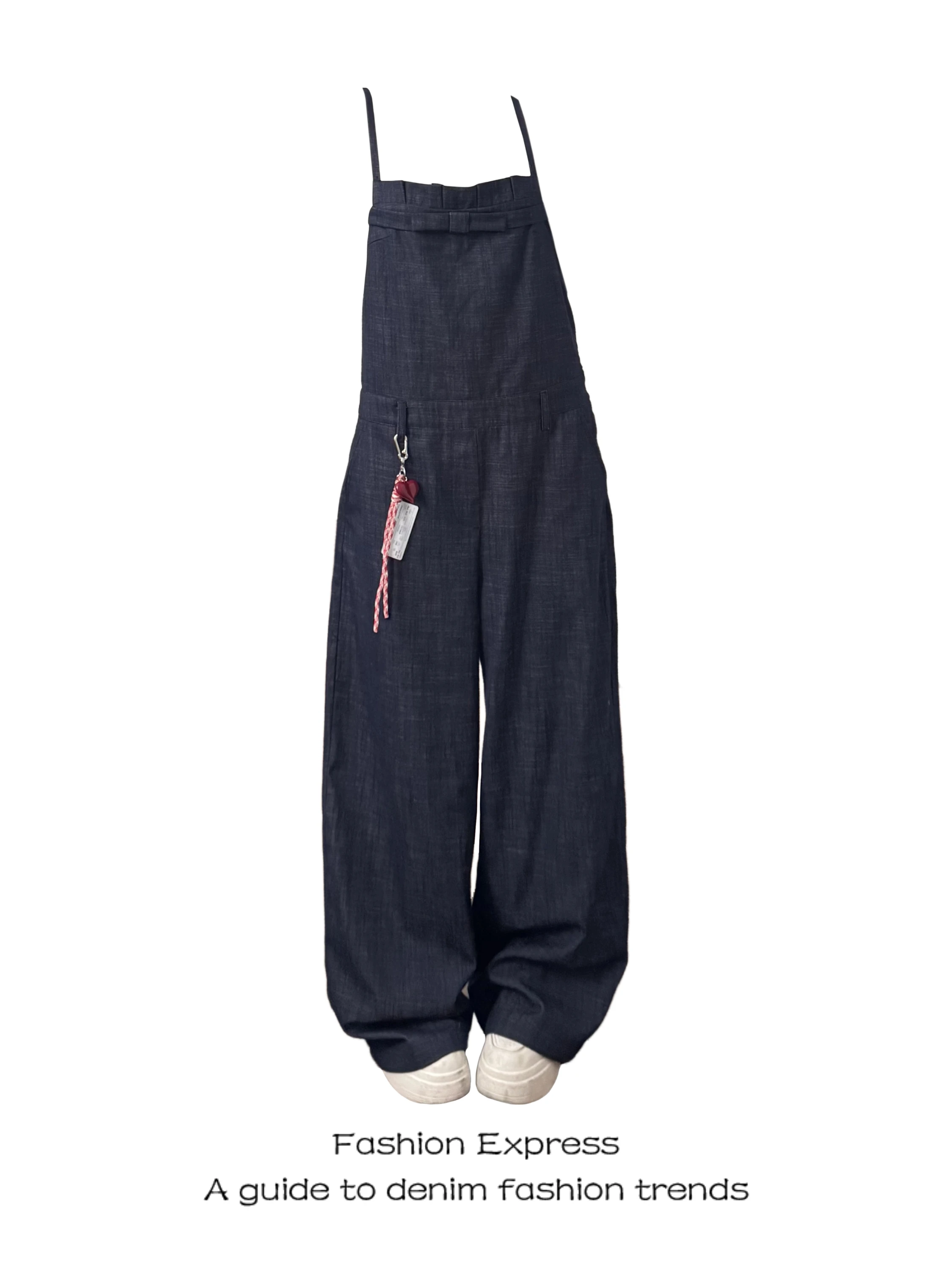 

Retro Straight Leg Overalls Women Summer Thin New Loose Casual Washed Blue Long Pants Trendy High Waist Wide Leg Jeans