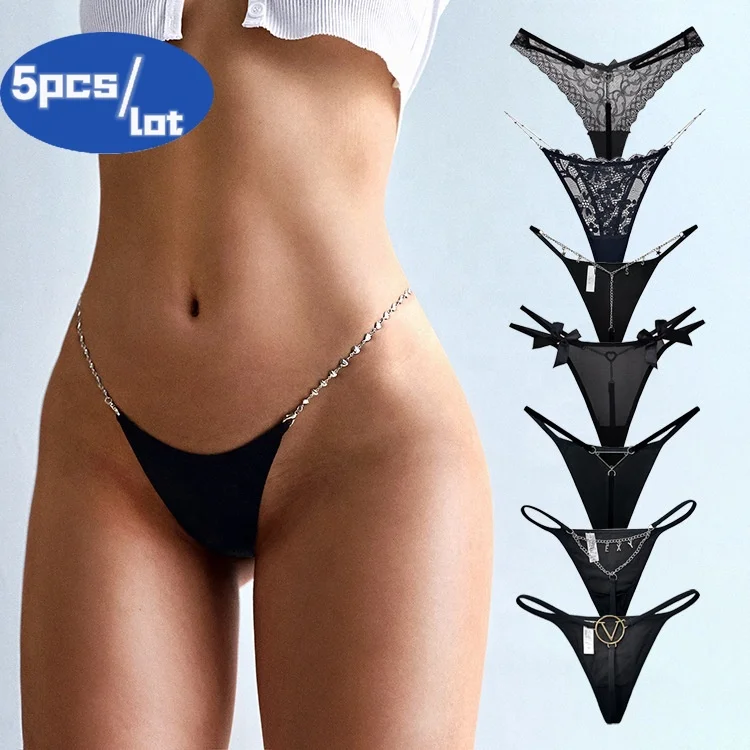 

Женские сексуальные кружевные трусики-стринги с камнями, ажурные, с низкой посадкой, бесшовные, эротическое белье