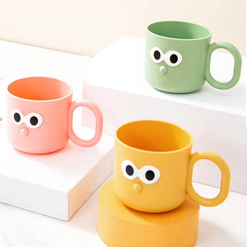 Cartoon Cute Colorful Big Eyes Mouthwash Cup Children Household Drinking Cup Mouthwash Cups Thickened And Drop-resistant Cups