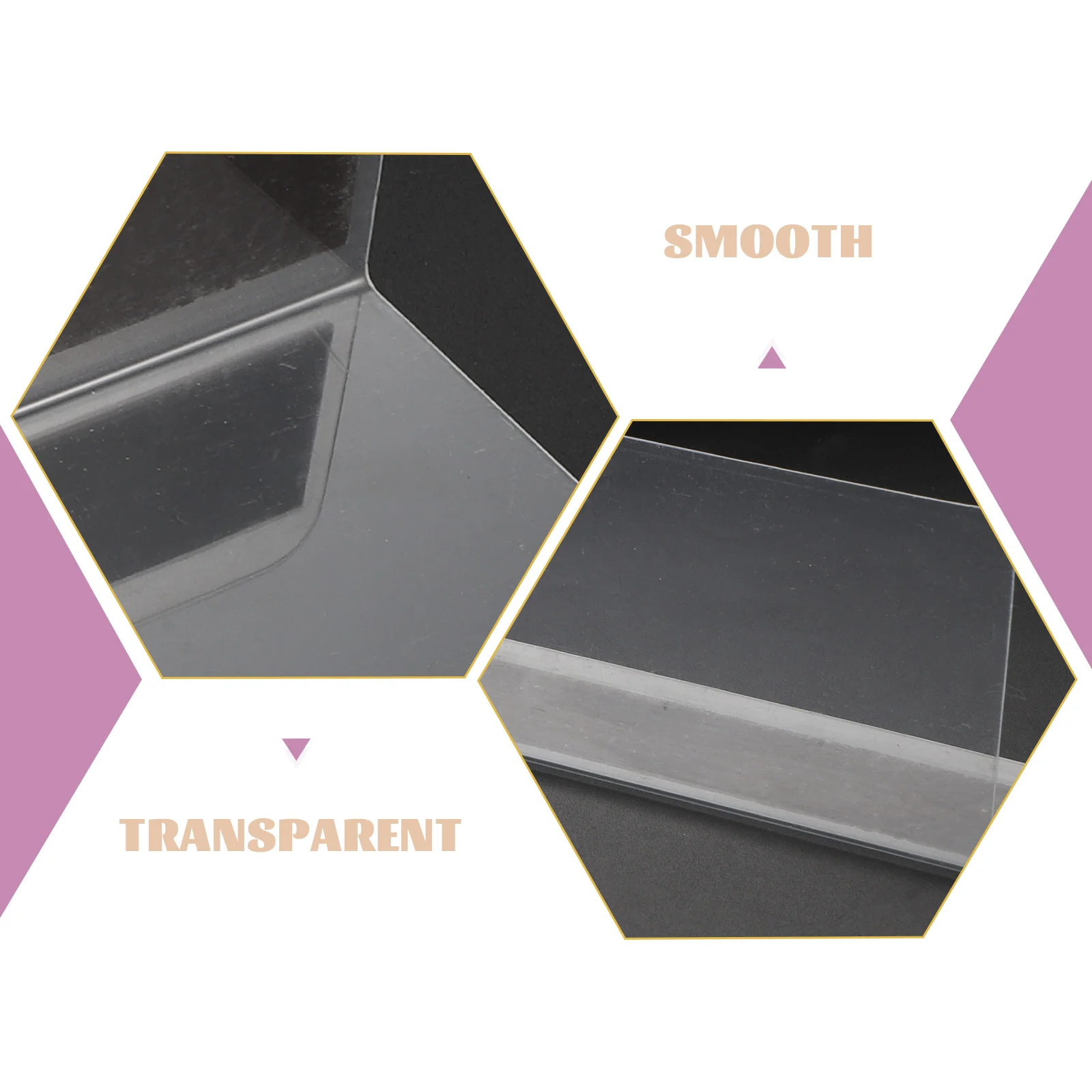 

6pcs Magnetic Shelf Dividers Transparent Closet Organizers L-Shape Space Saving Storage Rack Separators Clear Grocery Divider