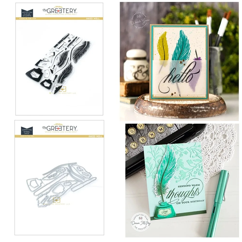 Inked Well Cut dies and Stamps for DIY Scrapbooking Photo Album Embossing Decorative Paper Cards