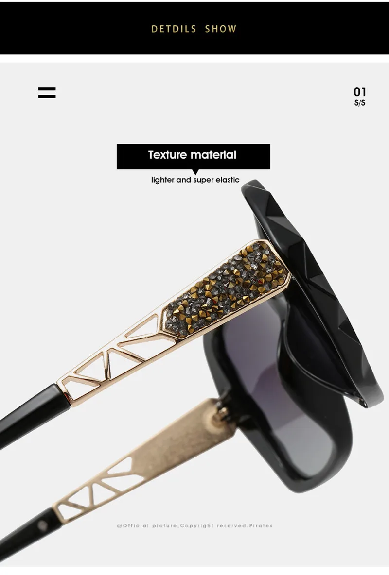 2026 Neue Damen-Sonnenbrille Modische Vielseitige Trend-Polarisierte Sonnenbrille Retro Hochwertige UV400-Schutzbrille Farbverlauf Bunte Sonnenbrillen – Detail 4