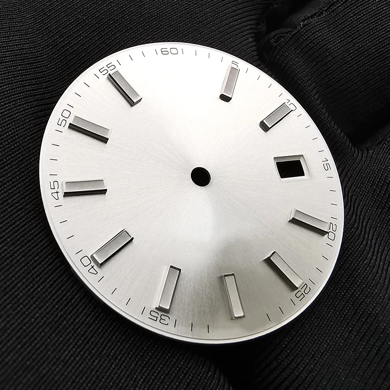 Silver White Watch Dial For 41mm Datejust 126334, Fit 3235 Movement, Aftermarket Watch Replacement