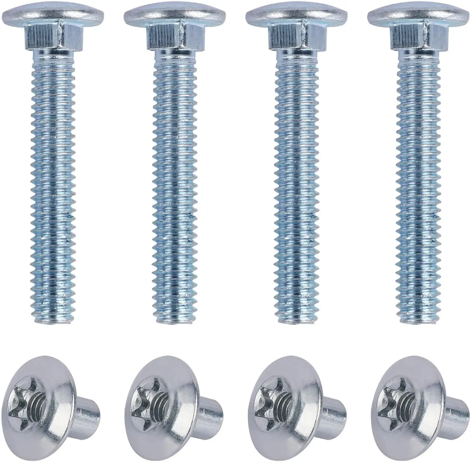

Trailer Hasp Bolt Kit for Cam Action Hasp - 5/16"-18 Carriage Bolts & Barrel Nuts