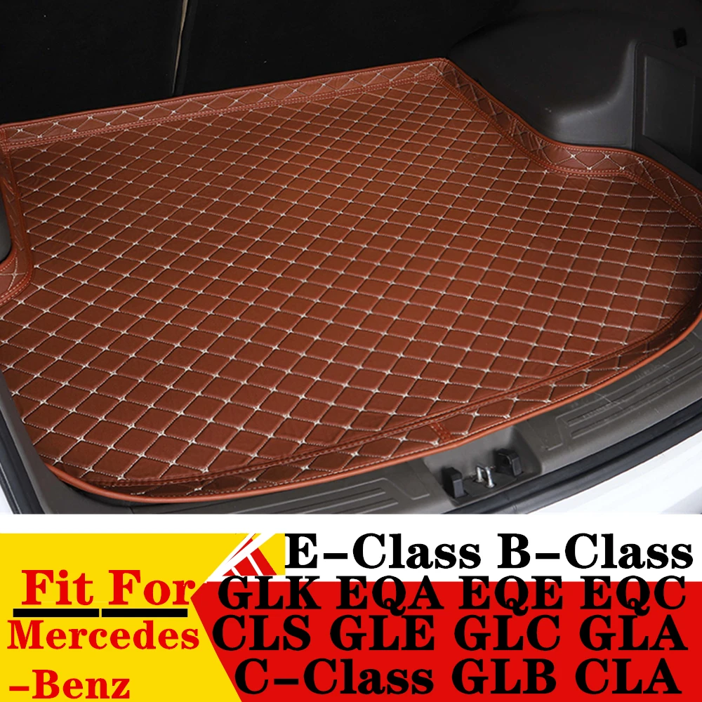 Высокосторонний коврик в багажник автомобиля для Mercedes-Benz B C E Class GLB CLA CLS GLE GLC GLA GLK EQA EQE EQC EQS XPE Задний багажник Задний коврик