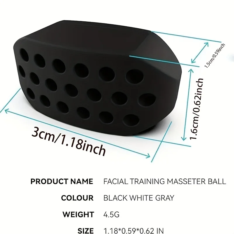 6PCS Jaw Exerciser for Men & Women, 3 Resistance Levels, Suitable for Beginners, Intermediate and Advanced Users