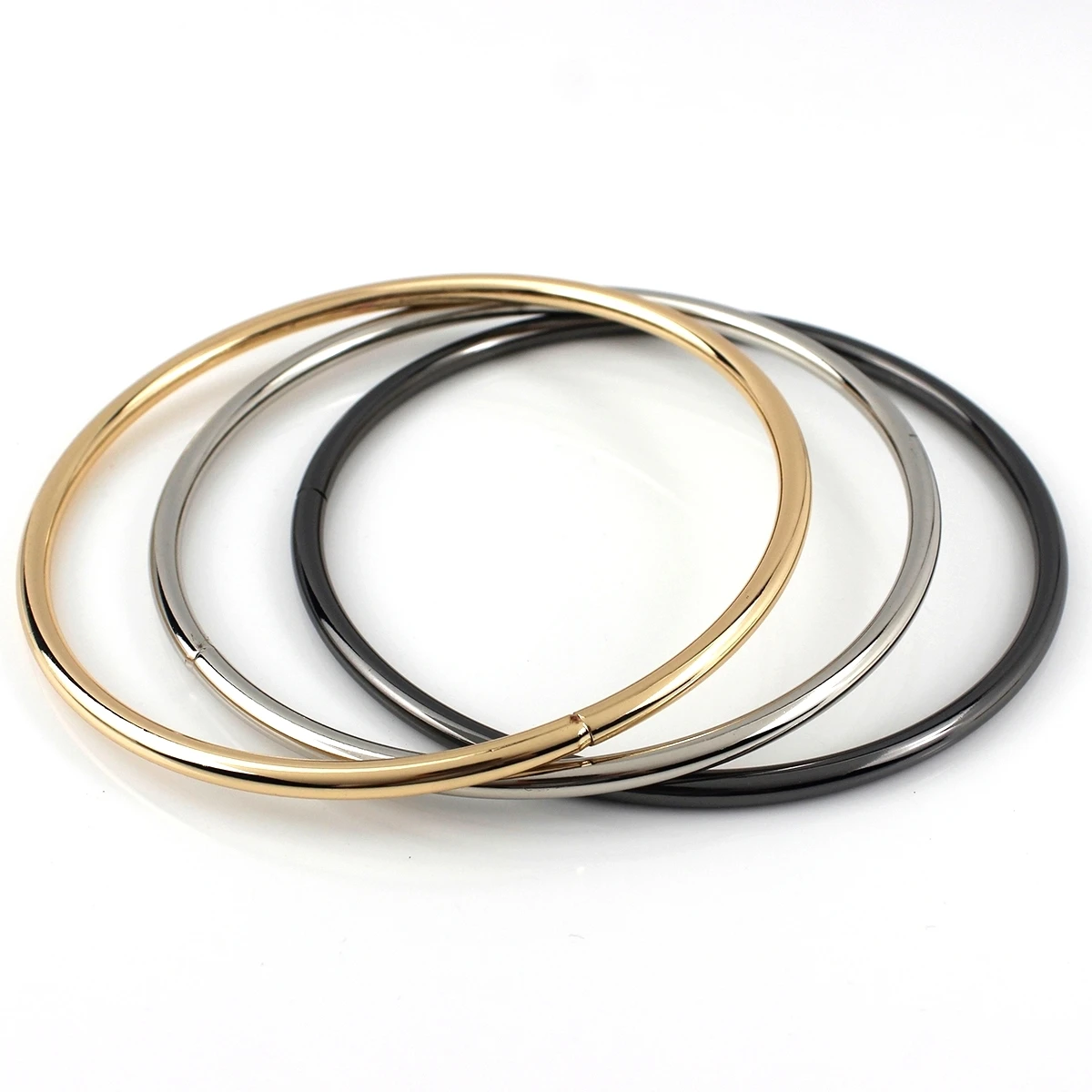 1x Metal Solid O-ring Bag Handle Metal Strap Replacement Handbag Luggage DIY Fashion Hardware Accessories 115mm(4-1/2