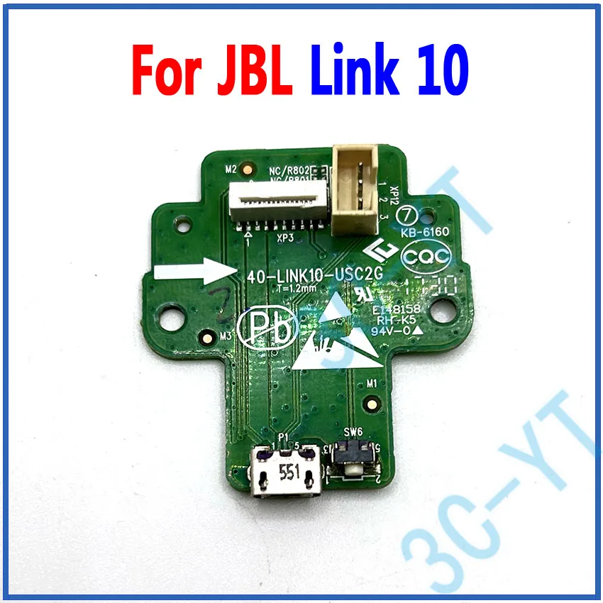 Conector de placa de fuente de alimentación Original, 1 piezas, para JBL LINK10 Link 10, Altavoz Bluetooth, puerto de carga Micro USB