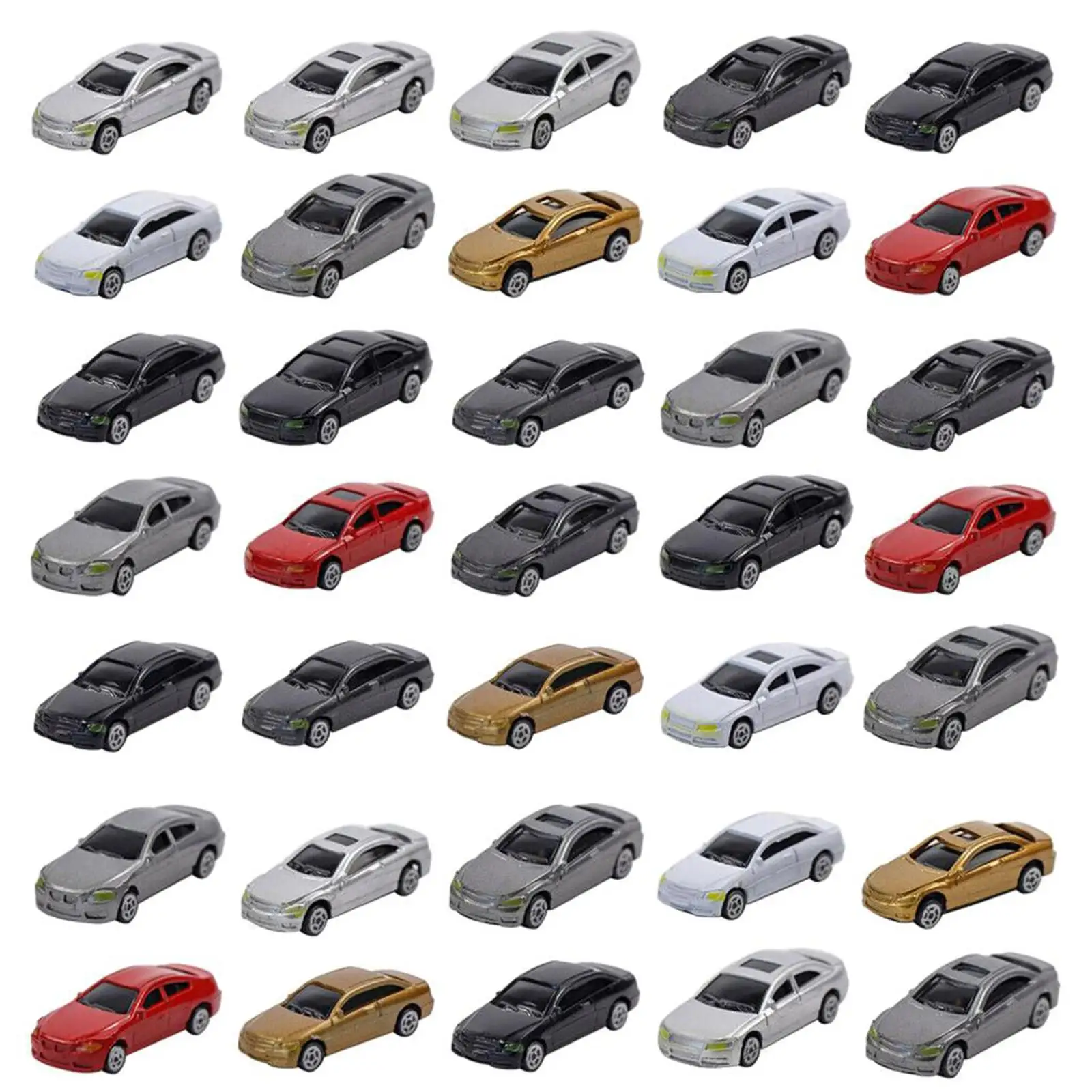 

50 Pieces HO Scale Car Model 1:87 Building Train Landscape New