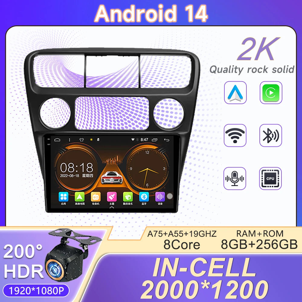 

2K Incell Screen Android 14 For Honda Accord 6 1997 - 2002 Auto Radio Stereo Multimedia Player5G GPS Navigation High-performance
