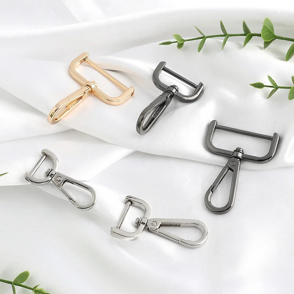 10/30/80 Stück 15-20-25-32-38mm offener Schraubkarabinerhaken für Taschen, Gürtel, Handtaschen, Metallriemen, Schnallen, drehbare Karabinerhaken, Zubehör – Detail 8