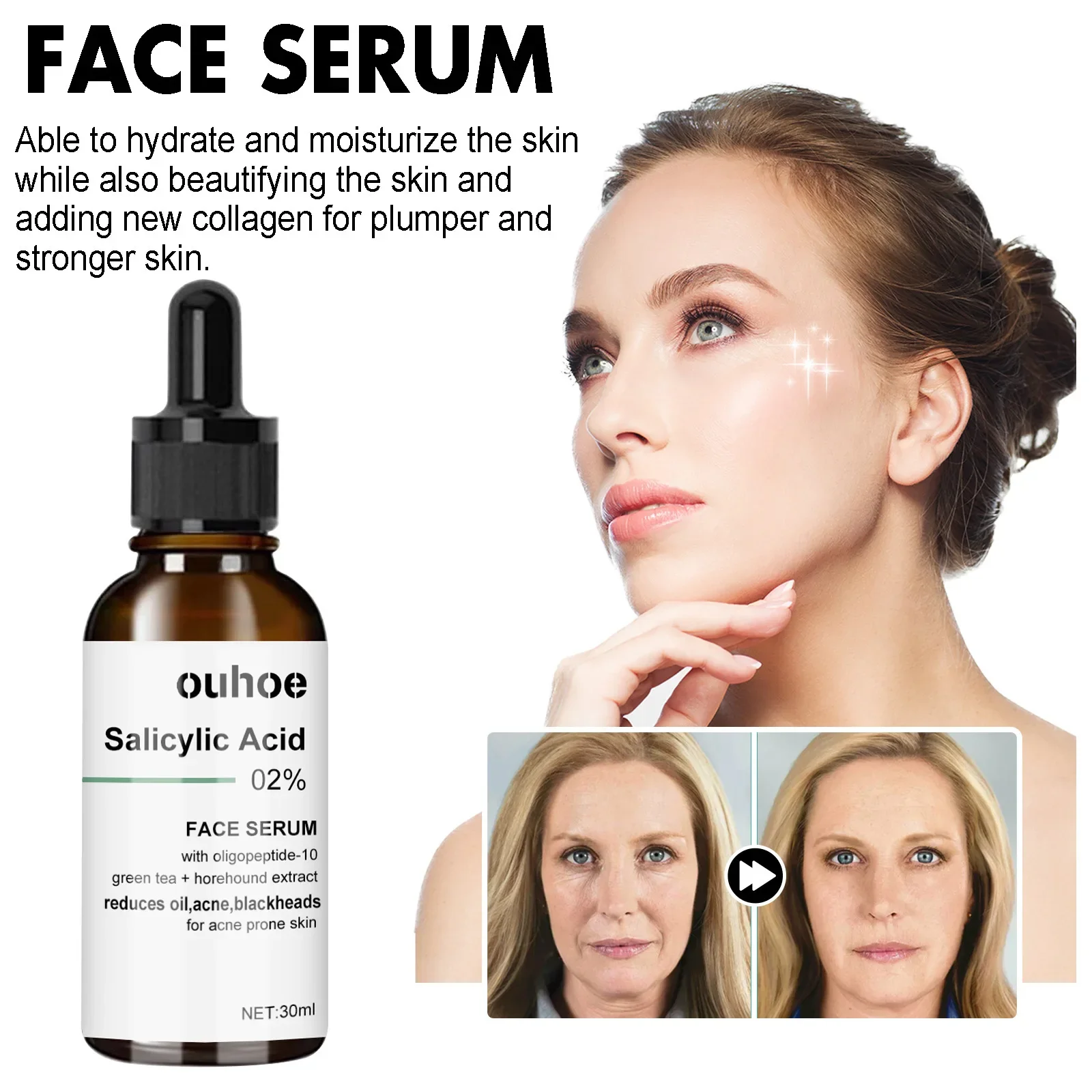 Face Serum - Vitamin C Anti-Aging Serum for Fine Lines and Wrinkles - Enriched with Nourishing Ingredients for Smooth Firm Skin