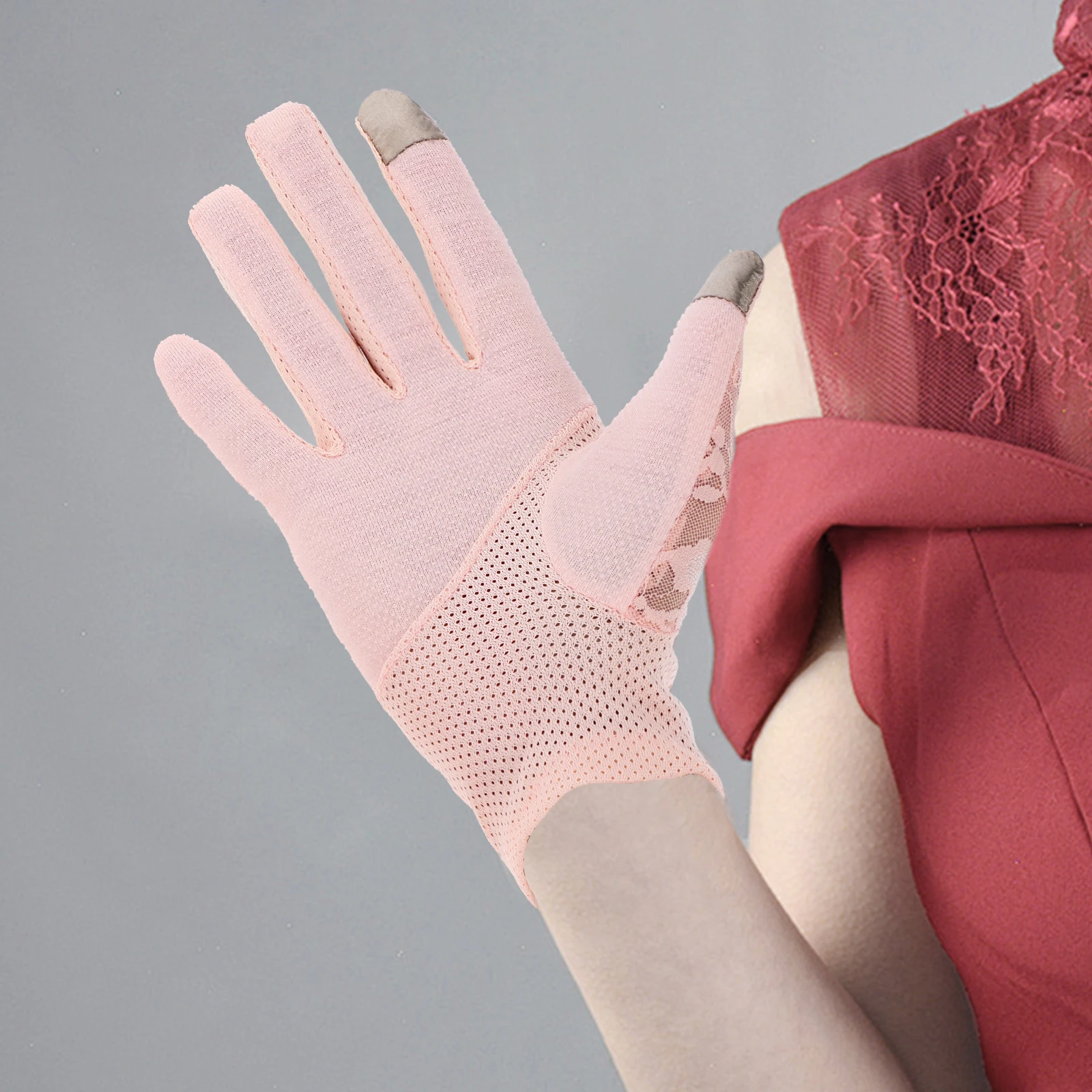

Sun Protection Gloves Lace for Party Ultraviolet Light Banquet and Wedding Bride