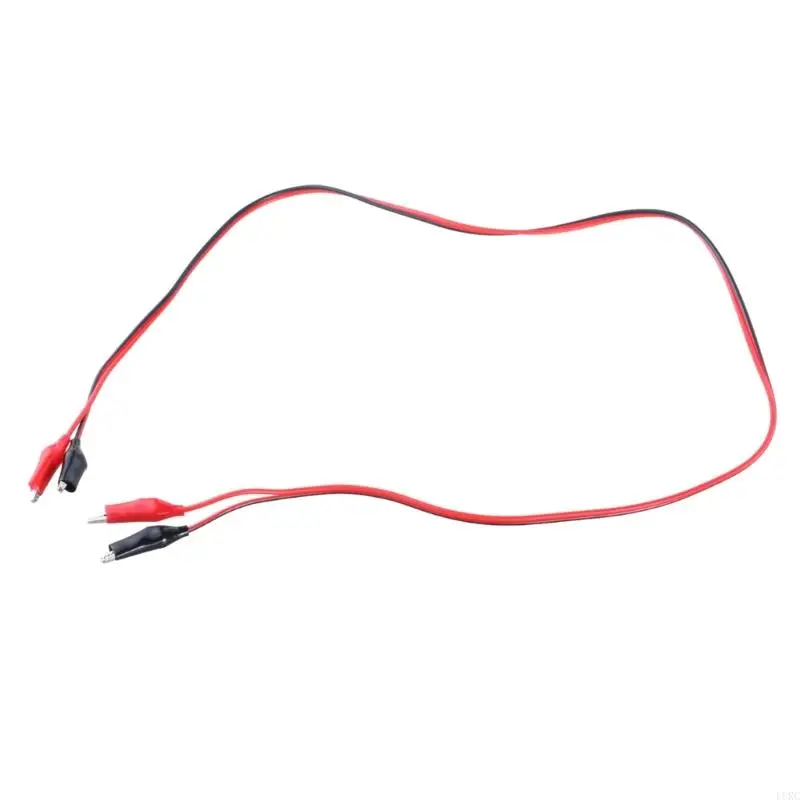 L8RC Alligators Clips Double-ended Crocodiles Test Clips Electric Test Leads Electrical Jumper Wire 100CM 39.37in