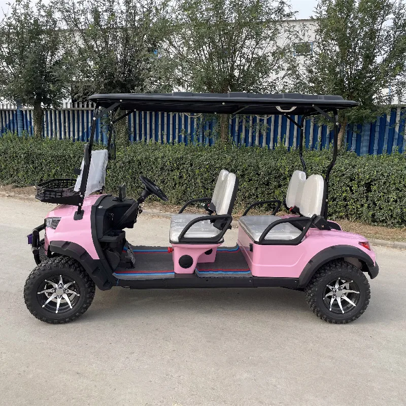 Newest Design Factory Custom Gasoline Lift Golf Cart & Street Legal Hunting 4 Seater Off Road Lithium Battery Electric Golf Cart