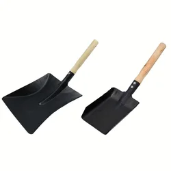 Multifunctional Shovel Chimney Shovel Fireplace Tool Steel Dustpan Ash Shovel Fireplace Cleaning Tool Gardening Tool