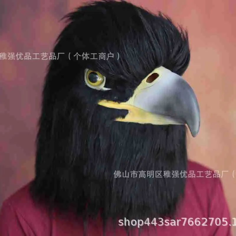 De Eagle Masker Dierenkop Cover Latex Eagle Claw Halloween Vakantie Prestaties Carnaval Party Props Cosplay Accessoires