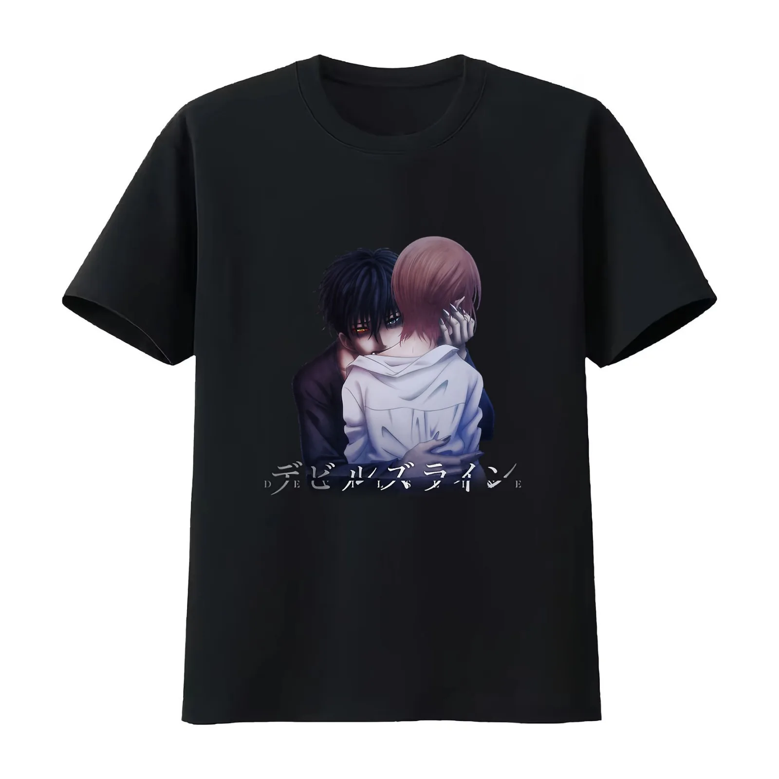 Devils_ Line - logo T-Shirt Summer Casual Cotton Tee Oversized Streetwear Tops Vintage Graphic Print Loose Fit Short Sleeve
