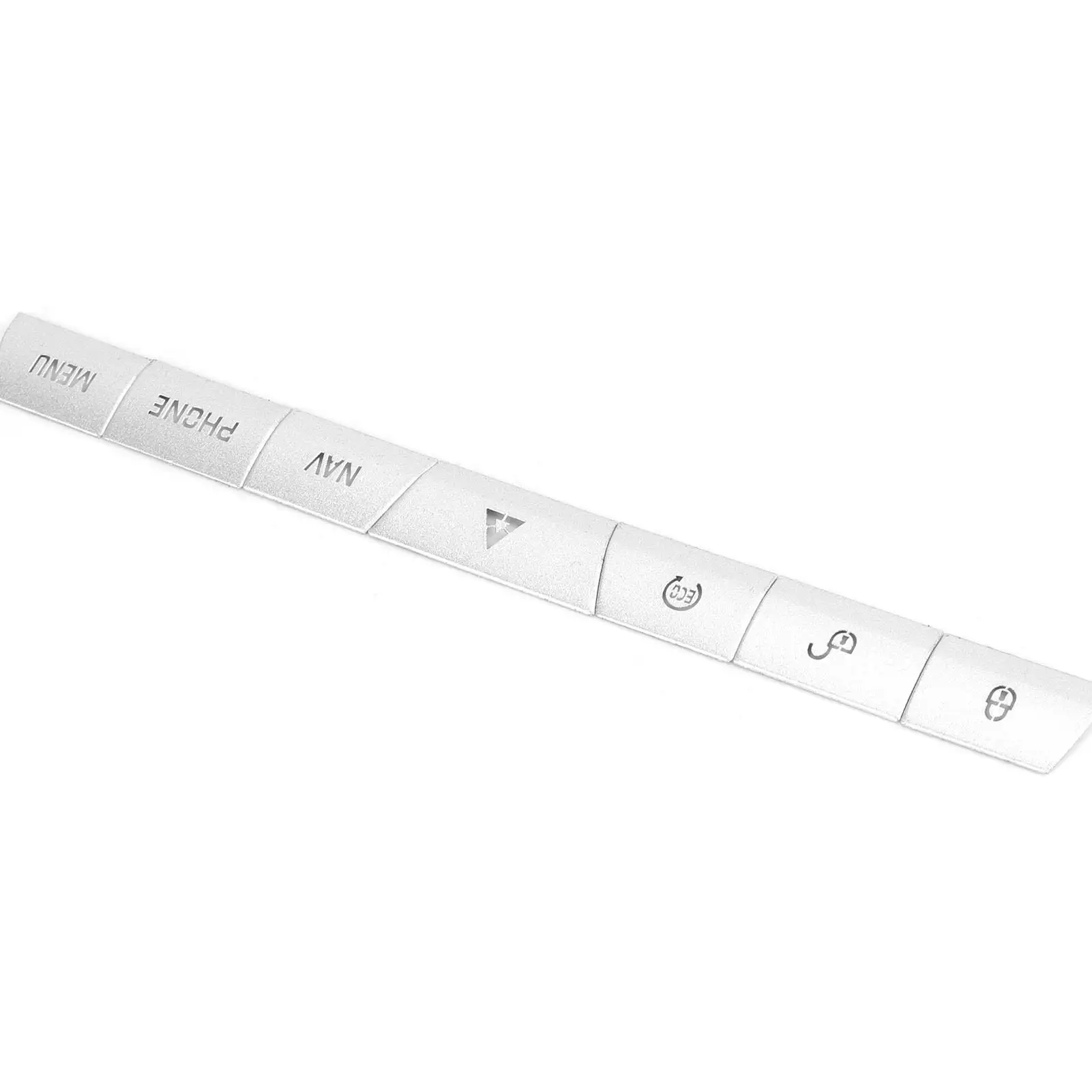 7 قطعة لوحة الوسائط المتعددة غطاء أزرار ملصق سبائك الألومنيوم الفضة صالح ل جاكوار xf 2012-2015