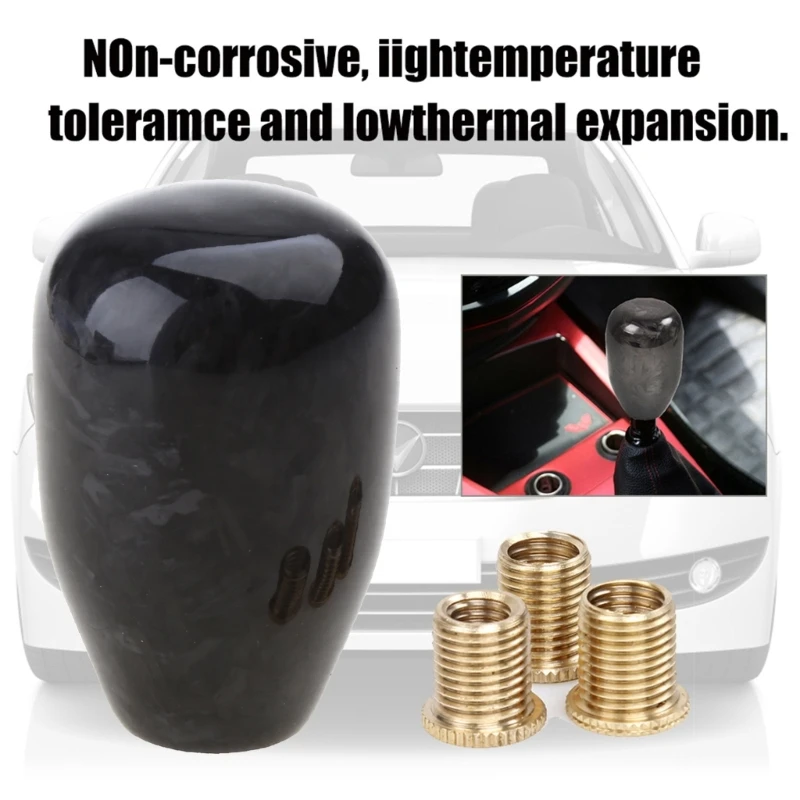 Auto Joysticks Manual Carbon Fiber Gear Shift Lever Shifter Knob Transmission Shift for Head Gearstick Balls Unive GTWS