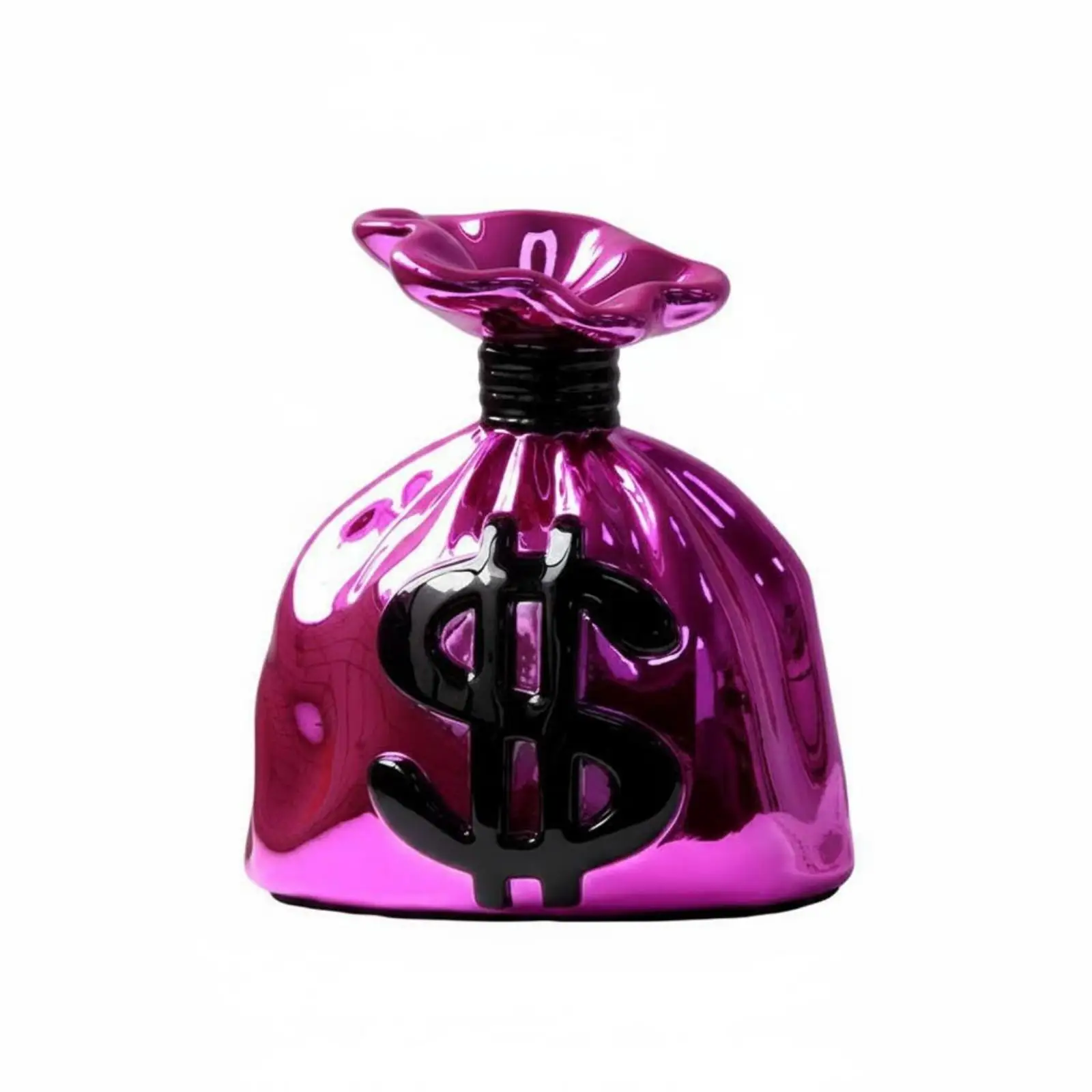 Wealth Bag Ornament, Shiny Decorative Bag, Dollar-Shaped Ornament