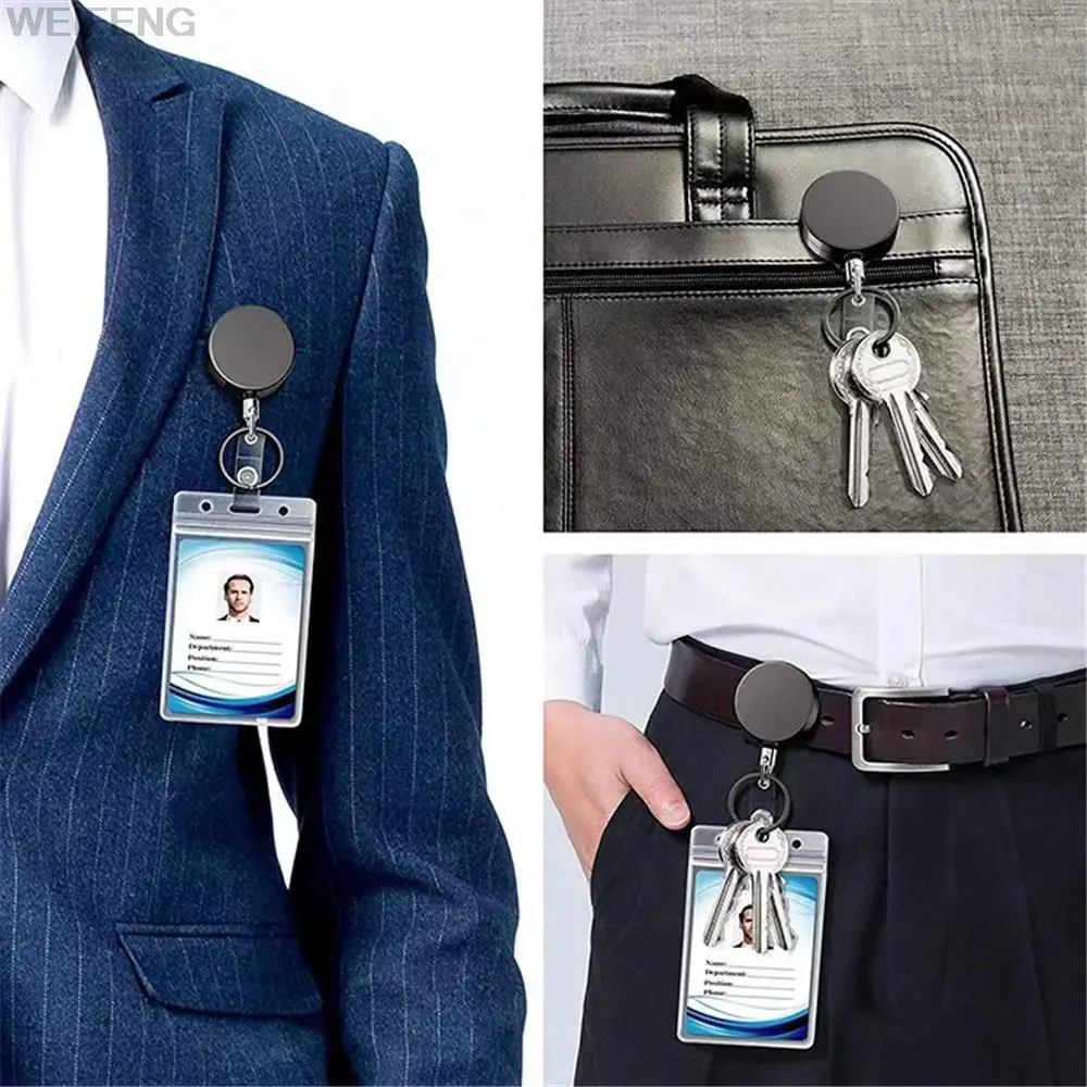 Llavero retráctil táctico con clip y tarjeta identificador - imagen 5