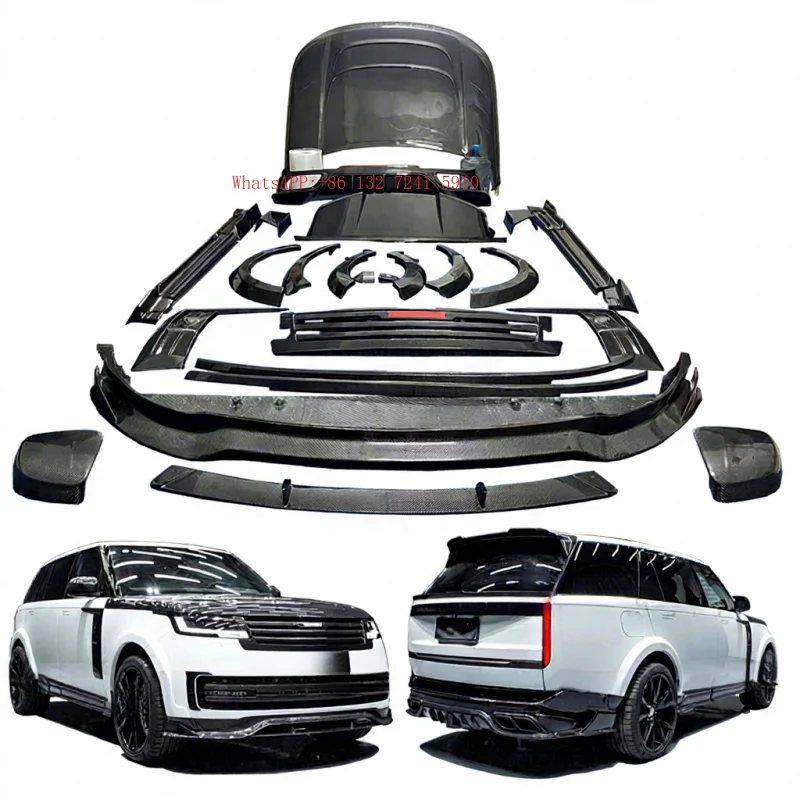 Factory Direct SalesNew Carbon Fiber Body Kit Front Lip Side Skirts Rear Lip Spoilers Wide Executive Edition Parts