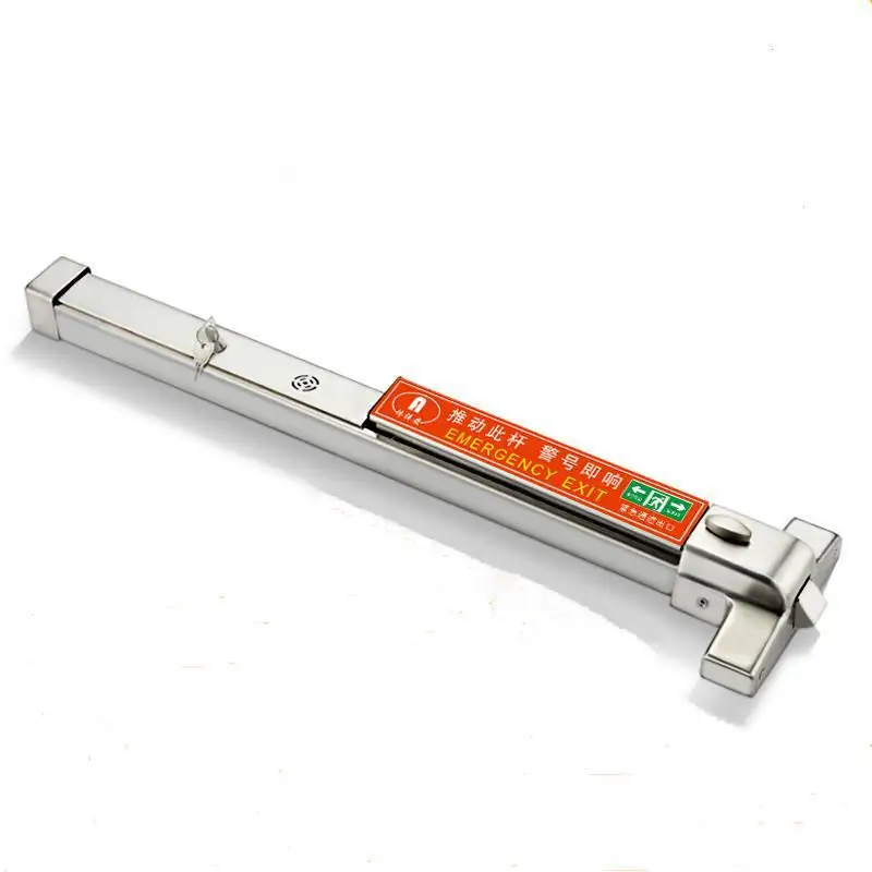 304 stainless steel escape lock push bar lock, entrance and exit fire escape lock
