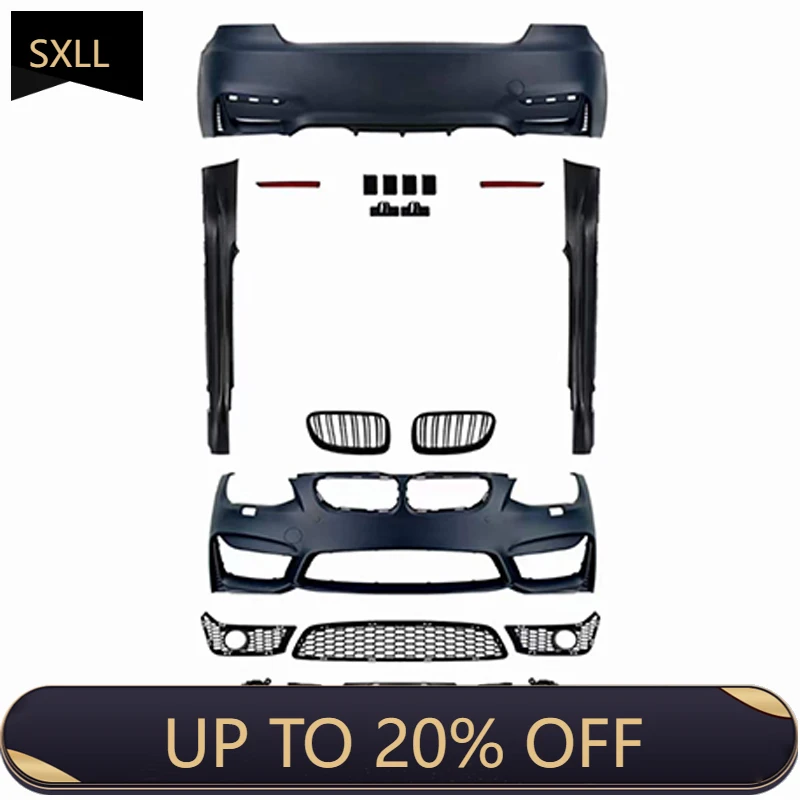 

SXLL 3 Series E92 E93 (2010-2012) Upgraded to M4 Body Kit Grille Side Skirt Rear Bumper Front Bumper Front Lip