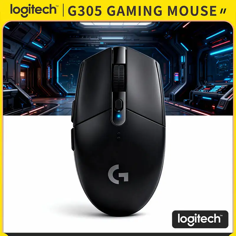 

Беспроводная игровая мышь Logitech G305 LIGHTSPEED, 12K DPI, 6 программируемых кнопок, для ноутбуков, ПК и киберспорта