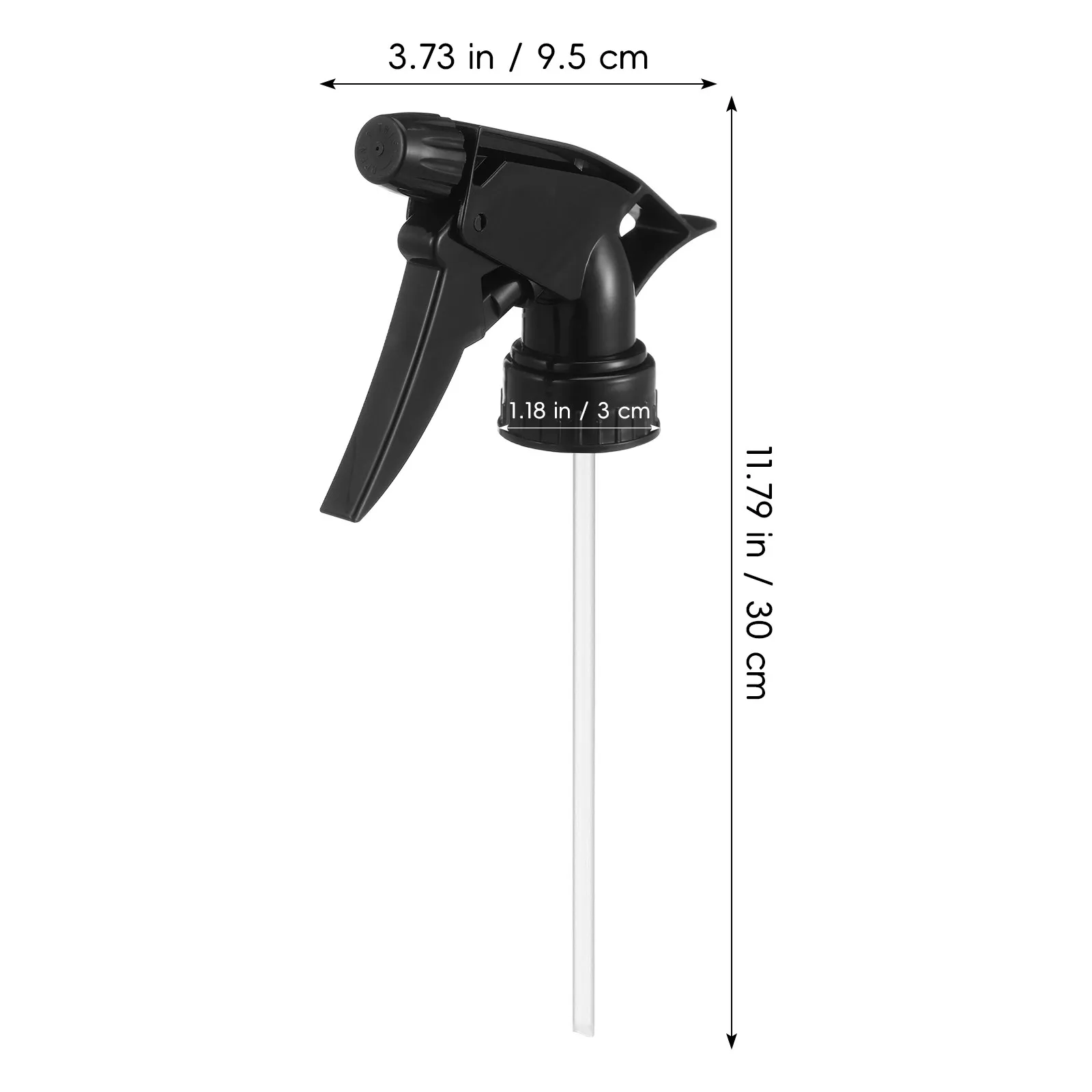 10Pcs Black Adjustable Trigger Spray Nozzles - Replacement Spray Bottle Heads for Standard 28/400 Neck Bottles,Garden & Cleaning view 2