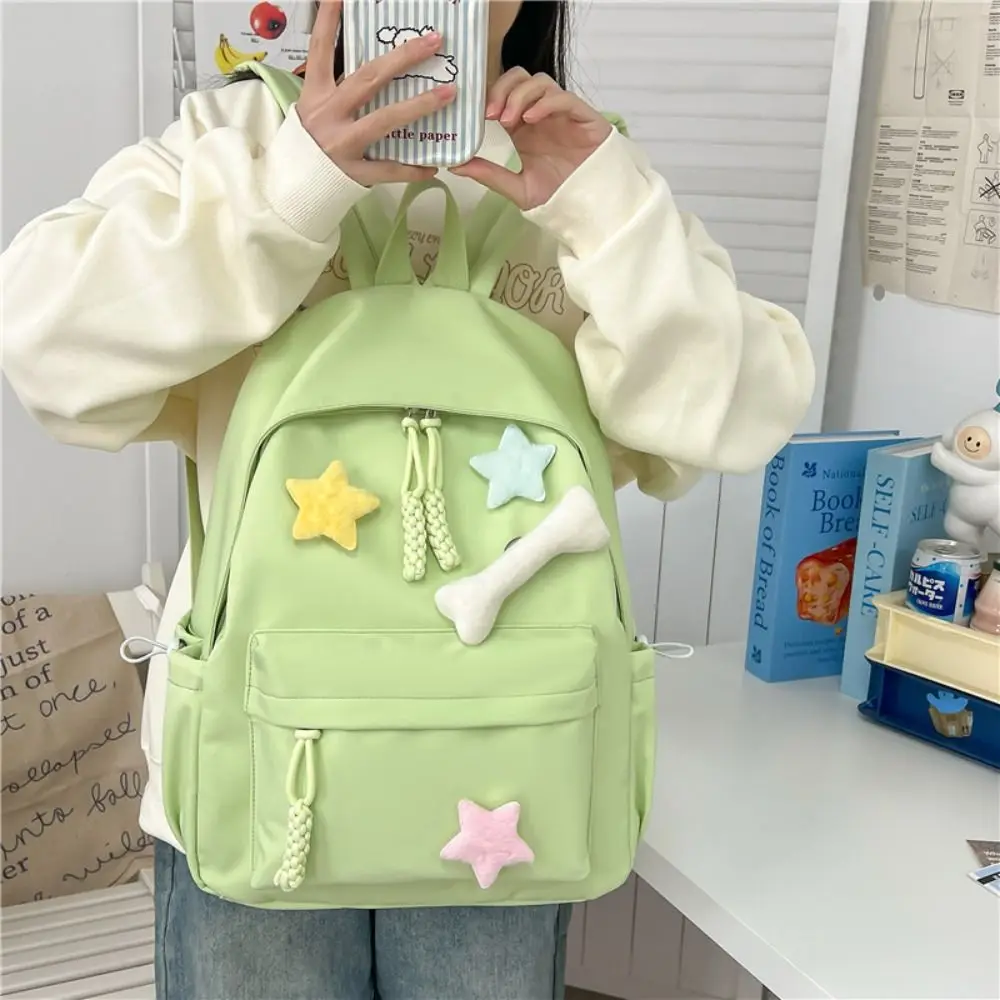Neue Design Große Kapazität Rucksack Harajuku Nylon Transparente Handtaschen Wiederverwendbare Schulter Tasche Einkaufen