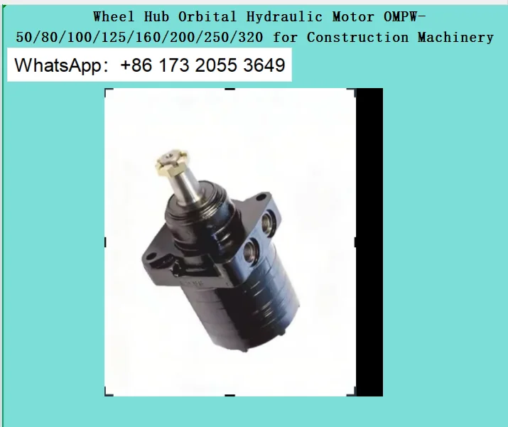 High Torque Wheel Hub Orbital Hydraulic Motor OMPW-50/80/100/125/160/200/250/320 for Construction Machinery
