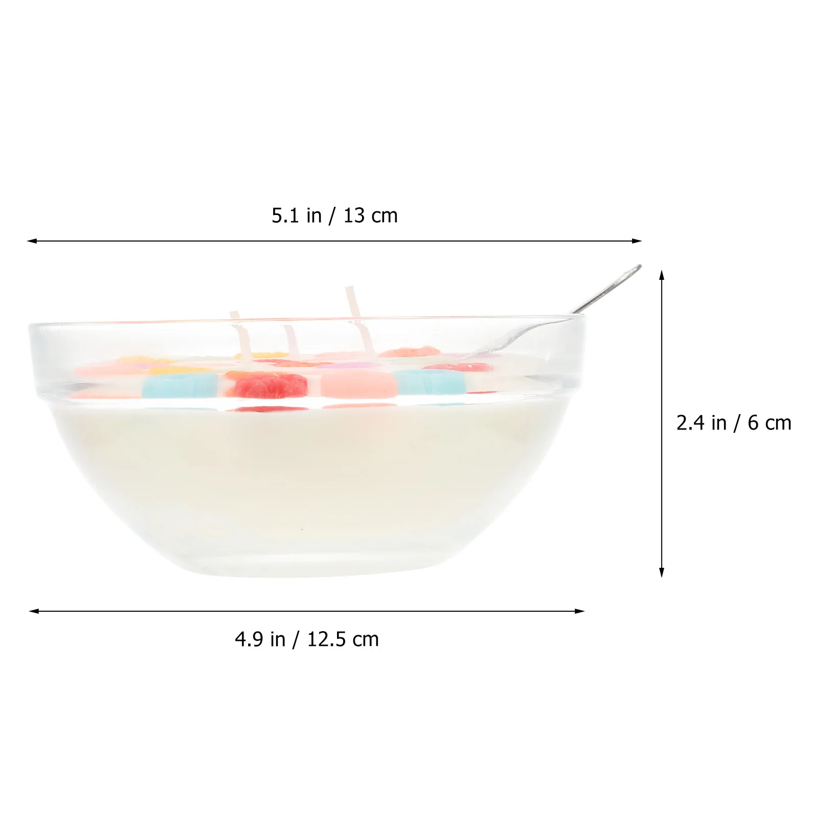 Cereal Bowl Scented Candle Premium Paraffin Aromatherapy Home Office Desktop Decor Food Shape Photo Prop