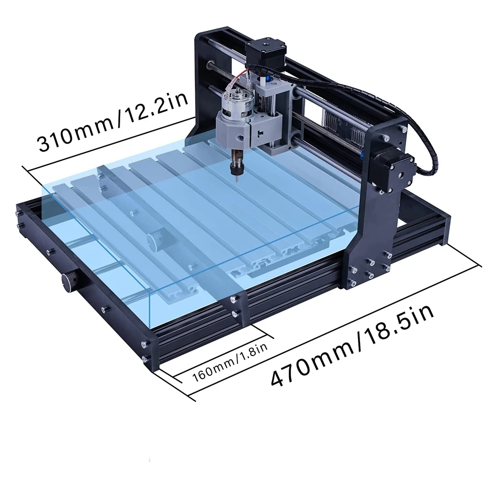 Kit de actualización del grabador A04G-CNC 3018, actualización de 3018 a 3040 para actualización del eje X y extensión del eje Y