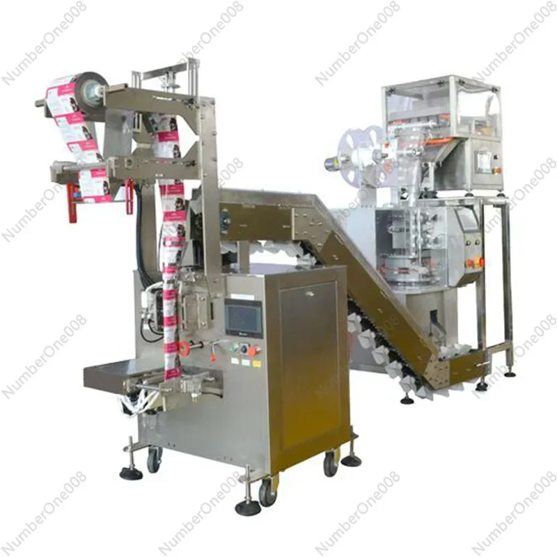 

Three Side Seal Tea Bag Packing Machine Nylon Triangular Tea Bag Maker Automatic Labeling String Attaching High Speed Food