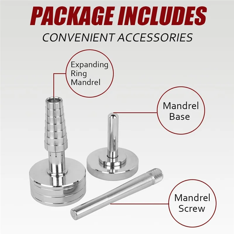 

Ring Stretcher Reducer & Enlarger Size Adjustment Tool Jewelry Making Machine Silver Metal 1 Set