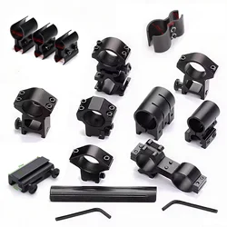25.4/30mm Hunting Sight Base Fixing Clip Universal Clip Installation Ring Flashlight Dovetail Bar Aluminum Pin Ar15 Scope Mount
