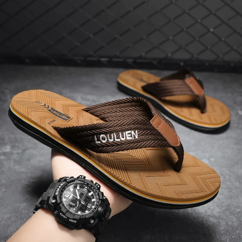 

High Quality Brand Men Flip Flops Summer Beach Flip Flops Men Fashion Casual Trend Hot Sale Summer Men Slippers Beach Outdoor