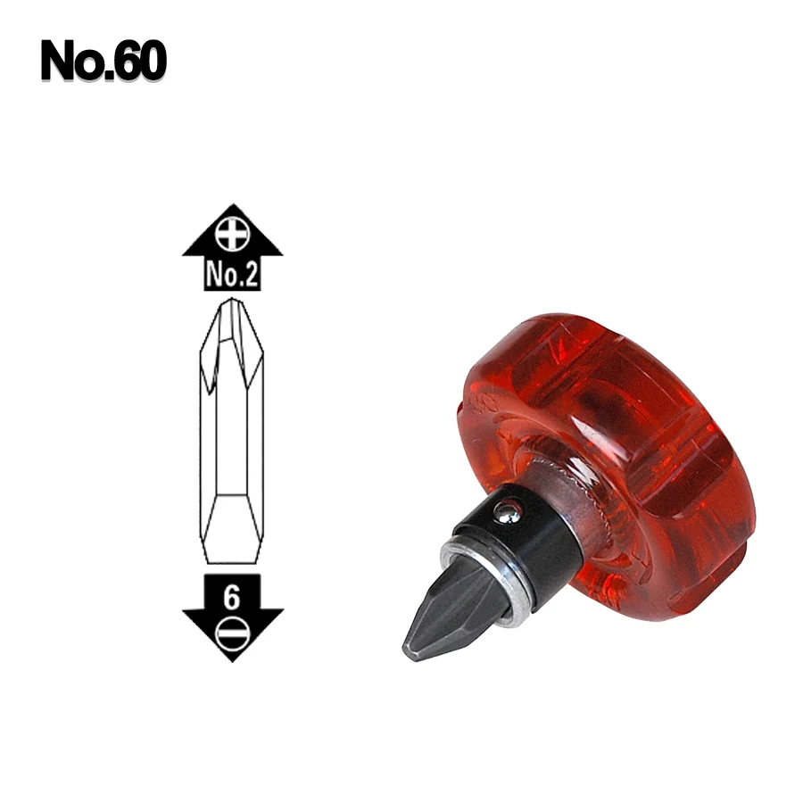 ANEX Mini Screwdriver & Replacement Bits Ultra Short Mini Starby Screwdrivers for Use in Narrow Areas No.60/61/62 view 2